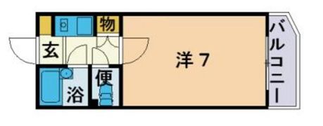 シャトレ21六本松の間取り画像
