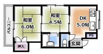 三木ハイツの間取り画像