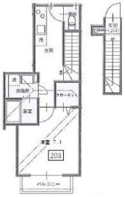 Racine de 桜の間取り画像