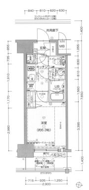 エスリード京橋グランツの間取り画像