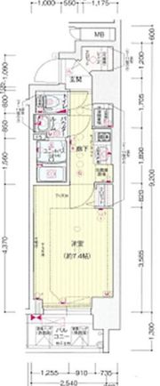 プレサンス南森町ライズの間取り画像