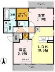 Green Valley 香里ヶ丘 B棟の間取り画像