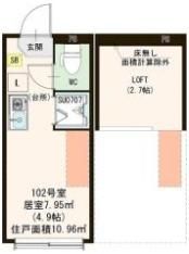ハーモニーテラス志茂ⅩⅥの間取り画像
