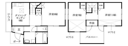 KTコーポの間取り画像