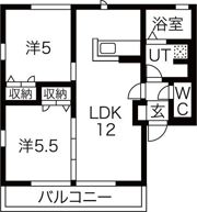 レオニスB棟の間取り画像