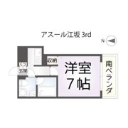 アスール江坂3rdの間取り画像