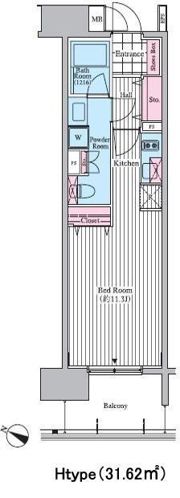 クロスレジデンス東十条の間取り画像