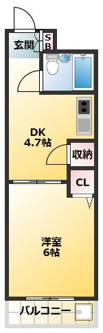 パレット御殿山の間取り画像