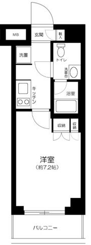 NISHI IKEBUKURO RESIDENCEの間取り画像