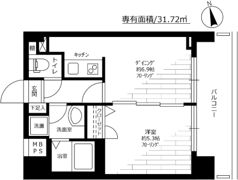グリフォーネ横浜・伊勢町弐番館の間取り画像