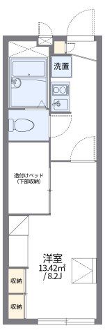 レオパレススカイヴィレッジ新外の間取り画像