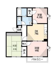 エスティーヌ津田沼Ⅱの間取り画像