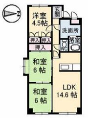 サンライズ三滝橋の間取り画像