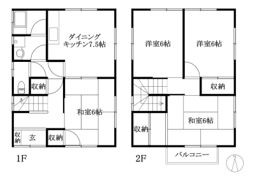 二神一戸建ての間取り画像