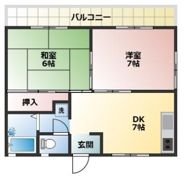 第2コーポラス枝国の間取り画像