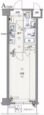 ラグジュアリーアパートメント品川シーサイドの間取り画像