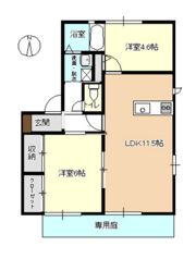 キャトルセゾン Gの間取り画像