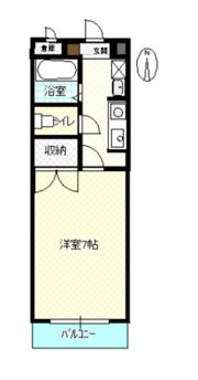 ツインズ土田 Aの間取り画像