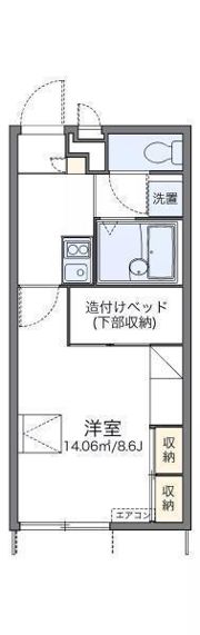 レオパレスK＆Rの間取り画像