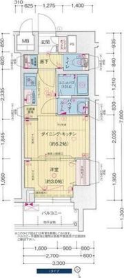 プレサンス広小路通今池の間取り画像