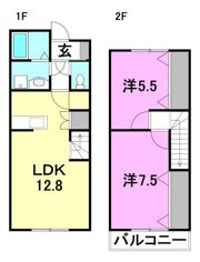 エニシア下吾川の間取り画像