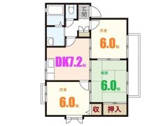 ルミナス上安 B棟の間取り画像
