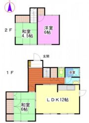 張様借家の間取り画像