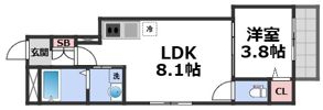 yumaison westの間取り画像