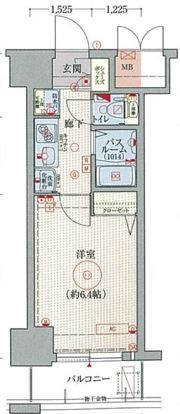 エステムコート梅田天神橋リバーフロントの間取り画像