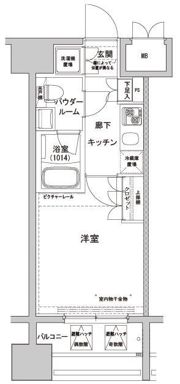 ライジングプレイス川崎の間取り画像