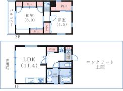 魚崎中町3丁目4戸建の間取り画像