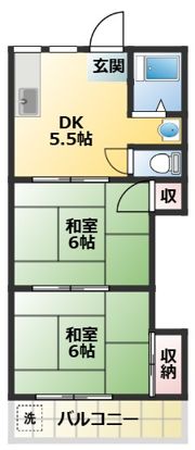 中村マンションの間取り画像