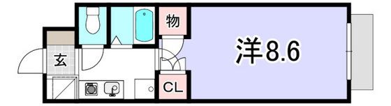 スカイビルの間取り画像