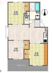 サニーハイツ高台 B棟の間取り画像