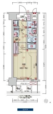 プレサンス塚本ミッドマークの間取り画像