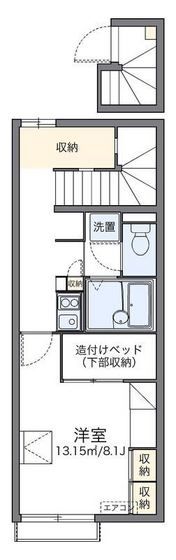 レオパレスフジサキⅢの間取り画像