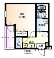 フジパレス三津屋Ⅵ番館の間取り画像