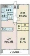 レージュ竜泉の間取り画像