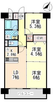 サンプラザ本山南の間取り画像