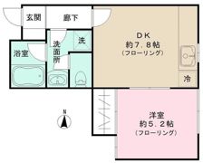 中町3丁目1DKの間取り画像
