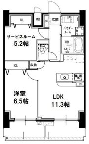 メゾンドアーク南大井の間取り画像