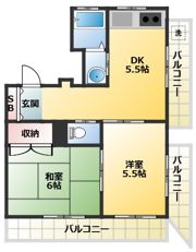 第二神谷コーポの間取り画像