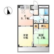 パレス野添Ⅱの間取り画像