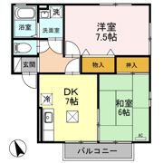 クレストハイツ Bの間取り画像