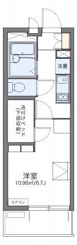 レオパレスハーバーサイドE棟の間取り画像