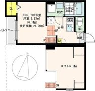 HR西三国の間取り画像