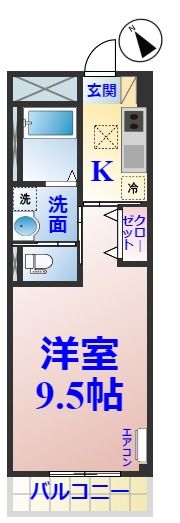 ユニヴァリィ ルークスの間取り画像