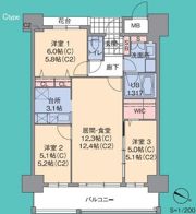 プライムメゾンセントラルパークの間取り画像