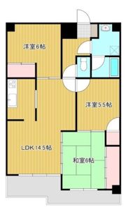 朝日プラザ和合の間取り画像