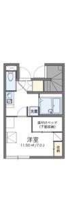 レオパレスヴェルデュール桜台の間取り画像